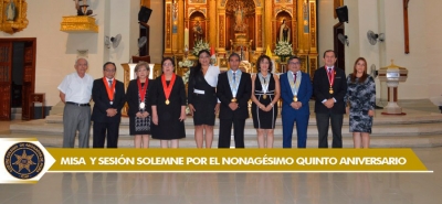 Misa y sesión solemne por el Nonagésimo Quinto Aniversario