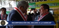 INCORPORACIÓN DE DECANO A LA JUDECAP