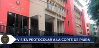 Visita Protocolar del Decano y Vicedecano del Colegio de Abogados de Piura a la Corte Superior de Justicia