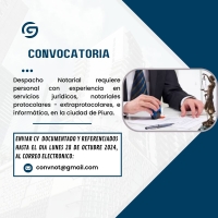Convocatoria Despacho Notarial