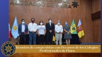 Reunión de congresistas con decanos de colegios profesionales