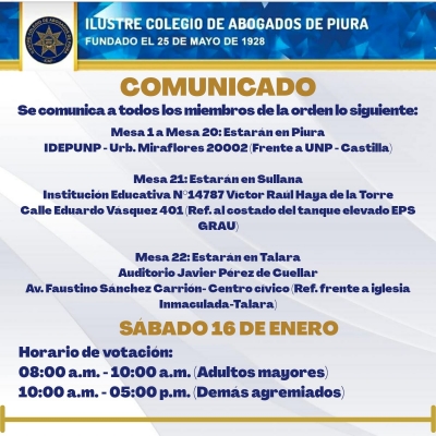 Comunicado 12/01/2021